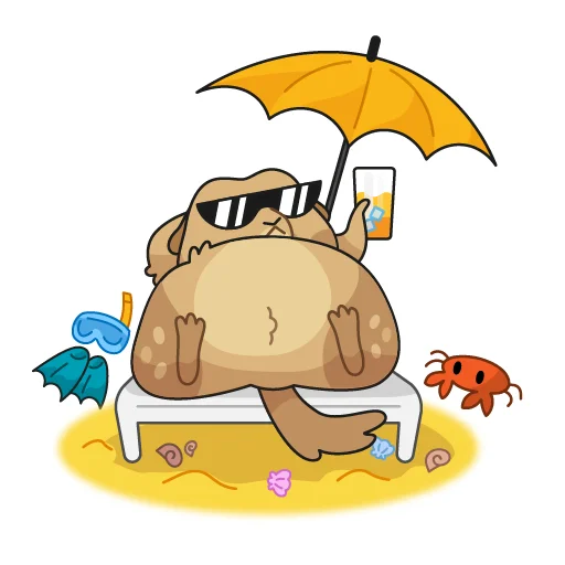 🏝 Стикер «Кавказский суслик» для Telegram