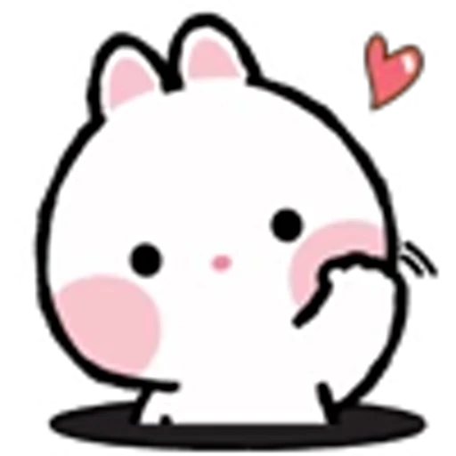 Эмодзи Taicut Mini Emoji Bunny смайлы с зайчиком для Telegram — скачать