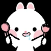 🍽 Эмодзи «Taicut Mini Emoji Bunny смайлы с зайчиком» для Telegram