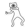👍 Эмодзи «Takadabear» для Telegram