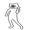 Эмодзи Takadabear для Telegram — скачать