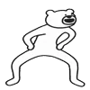 😎 Эмодзи «Takadabear» для Telegram