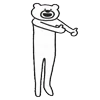 👍 Эмодзи «Takadabear» для Telegram