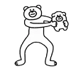 🤱 Эмодзи «Takadabear» для Telegram
