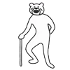 👴 Эмодзи «Takadabear» для Telegram