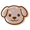 🐶 Эмодзи «эмодзи смайлы бежевые» для Telegram