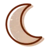 🌙 Эмодзи «эмодзи смайлы бежевые» для Telegram