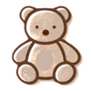 🧸 Эмодзи «эмодзи смайлы бежевые» для Telegram