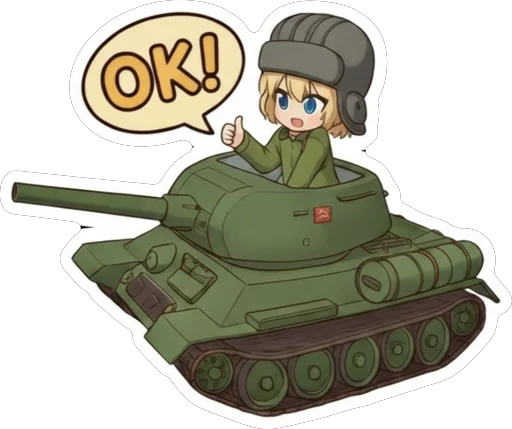 👌 Стикер «TanKistka» для Telegram