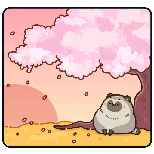 😍 Эмодзи «Тануки Тю» для Telegram