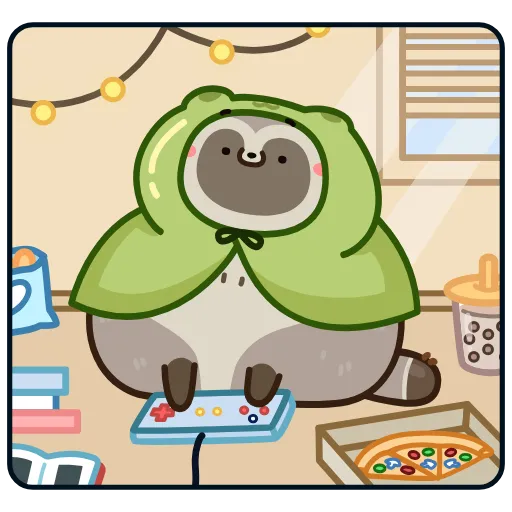 🎮 Эмодзи «Тануки Тю» для Telegram