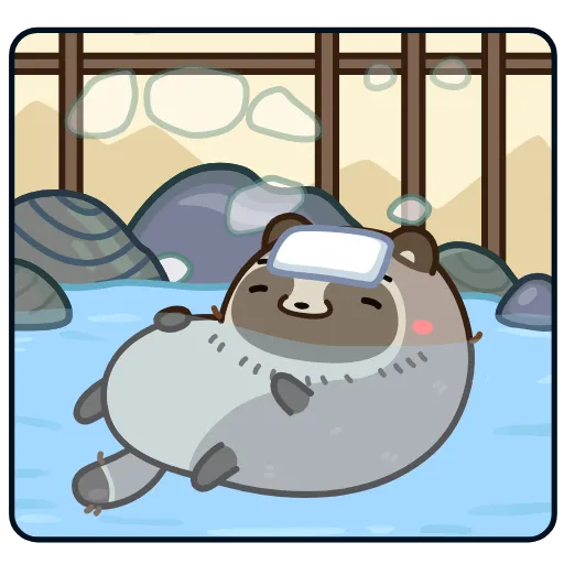 🛁 Эмодзи «Тануки Тю» для Telegram