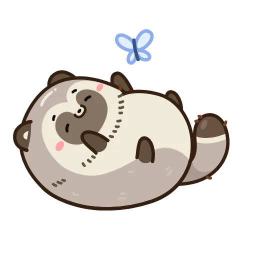 🦋 Эмодзи «Тануки Тю» для Telegram