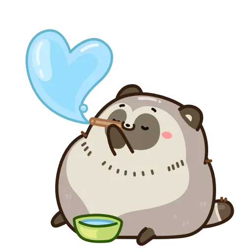 💙 Эмодзи «Тануки Тю» для Telegram
