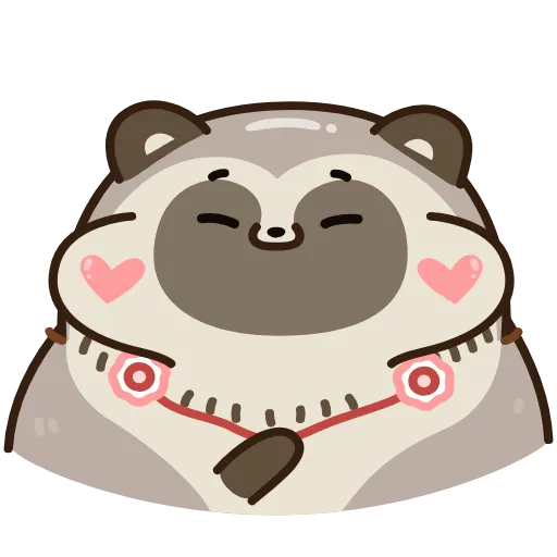 ☺️ Эмодзи «Тануки Тю» для Telegram