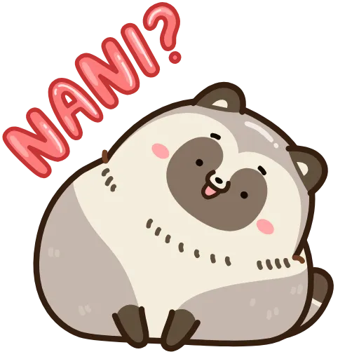 🤨 Эмодзи «Тануки Тю» для Telegram