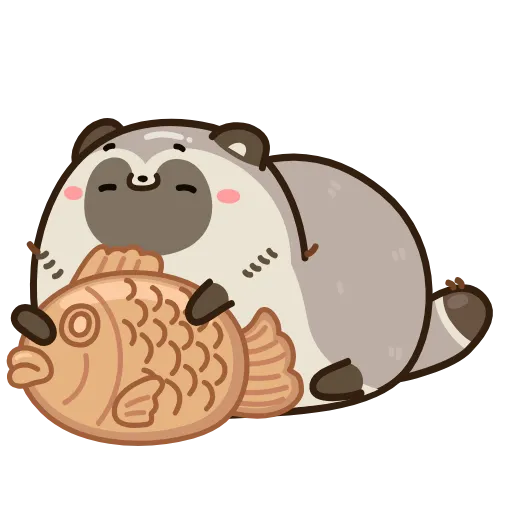 🐟 Эмодзи «Тануки Тю» для Telegram
