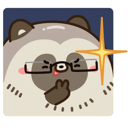 🤔 Эмодзи «Тануки Тю» для Telegram