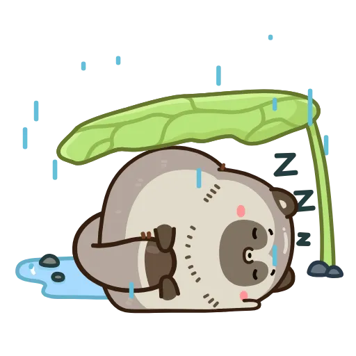 😴 Эмодзи «Тануки Тю» для Telegram