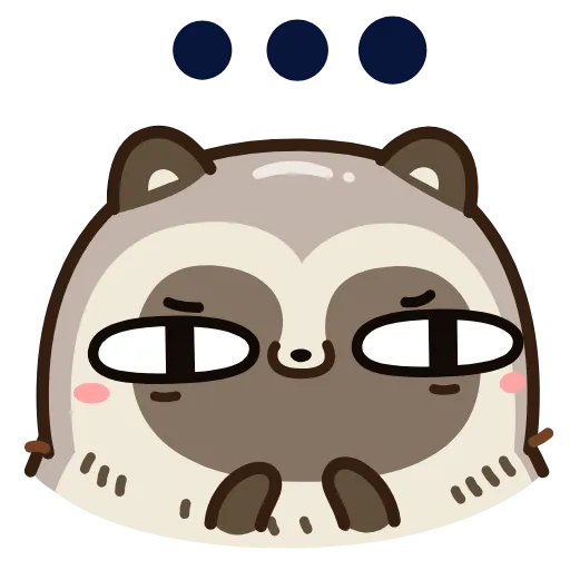 🫥 Эмодзи «Тануки Тю» для Telegram