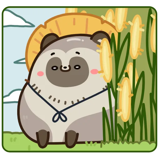 👒 Эмодзи «Тануки Тю» для Telegram
