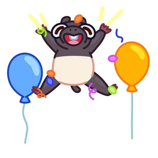 🥳 Стикер «Tapir» для Telegram