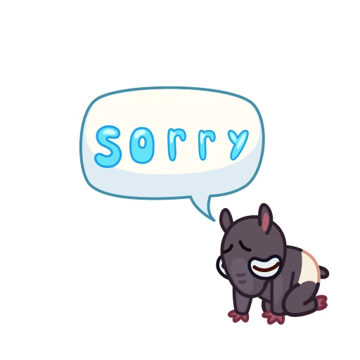 😞 Стикер «Tapir» для Telegram
