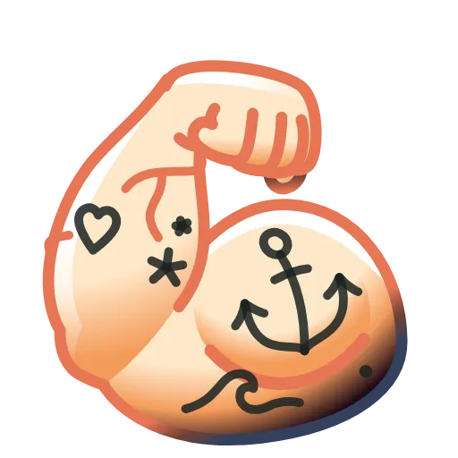 💪 Эмодзи «Tattoo Emoji» для Telegram