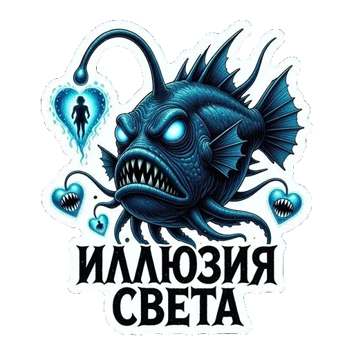 Стикерпак ТАЯЩИЕСЯ — ЭТО НЕ ПРО УЖАС, ЭТО ПРО ОБЪЯТИЯ БЕЗДНЫ. для Telegram — скачать