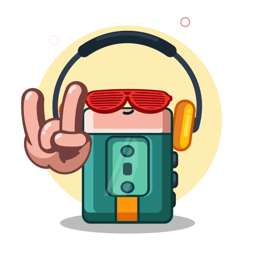 📼 Стикер «Tech Gadget» для Telegram