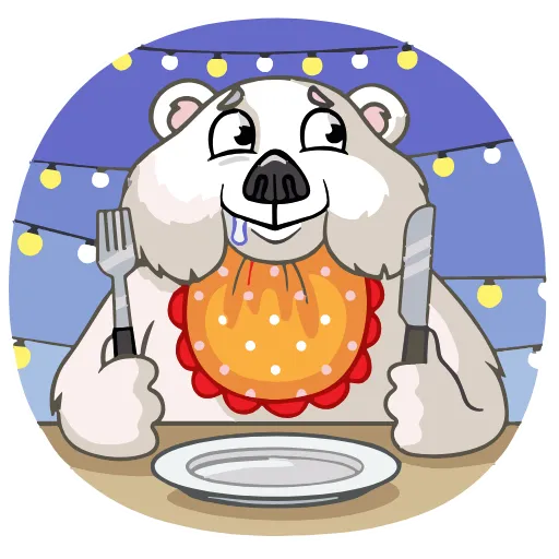 🍽 Эмодзи «Ted Frosty» для Telegram