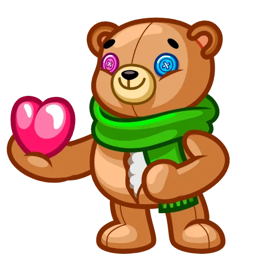 😘 Эмодзи «Teddy Bear» для Telegram