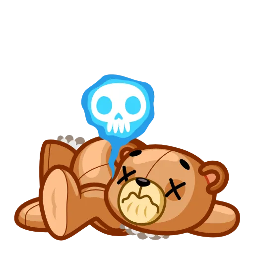 😵 Эмодзи «Teddy Bear» для Telegram