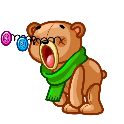 😱 Эмодзи «Teddy Bear» для Telegram