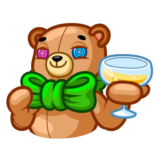🥂 Эмодзи «Teddy Bear» для Telegram