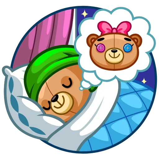 😴 Эмодзи «Teddy Bear» для Telegram