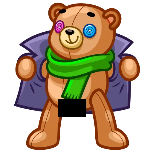 😏 Эмодзи «Teddy Bear» для Telegram
