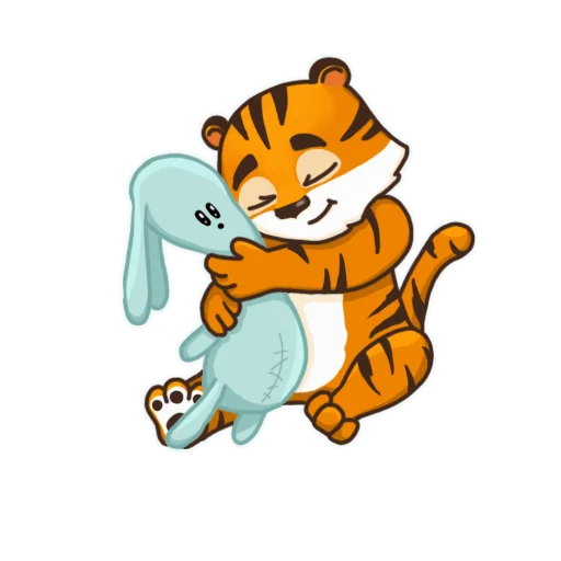 🤗 Стикер «Тигренок Ти» для Telegram