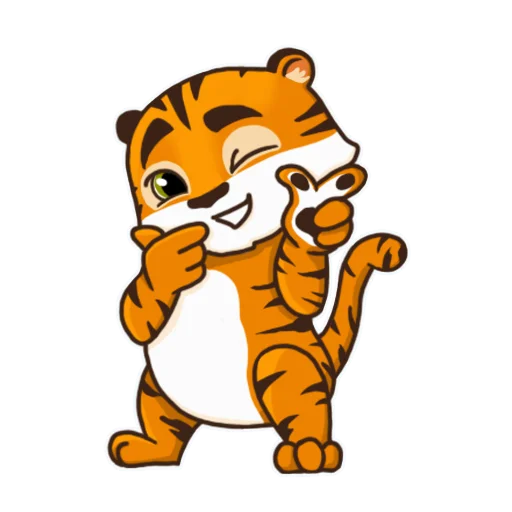 👍 Стикер «Тигренок Ти» для Telegram