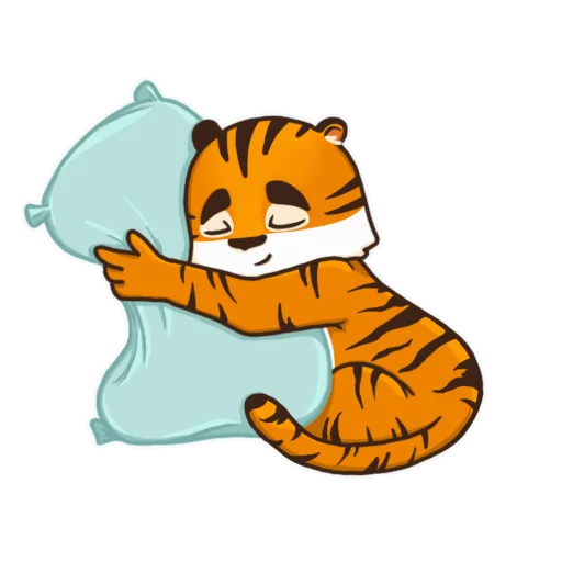 😴 Стикер «Тигренок Ти» для Telegram