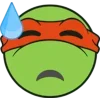 😓 Эмодзи «Teenage Mutant Ninja Turtles 🐢» для Telegram