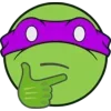🤔 Эмодзи «Teenage Mutant Ninja Turtles 🐢» для Telegram