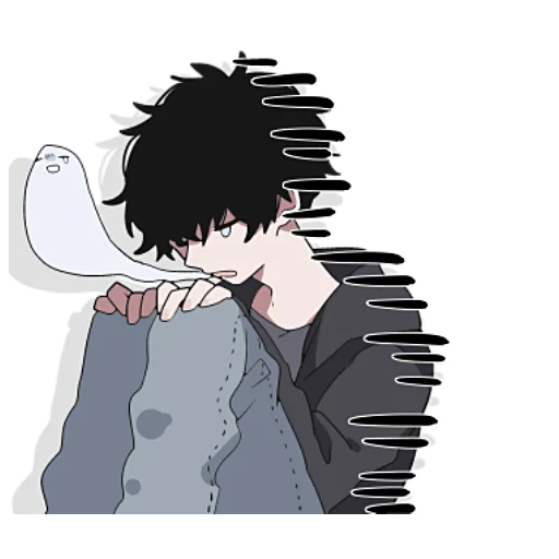 😢 Стикер «Тёмный и Светлый Кун» для Telegram
