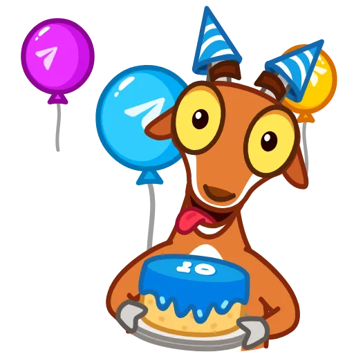 🎂 Эмодзи «10 Years of Telegram» для Telegram