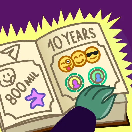 🎂 Эмодзи «10 Years of Telegram» для Telegram