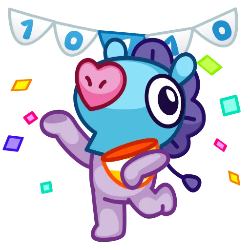 🎂 Эмодзи «10 Years of Telegram» для Telegram