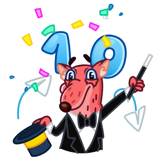 🎂 Эмодзи «10 Years of Telegram» для Telegram