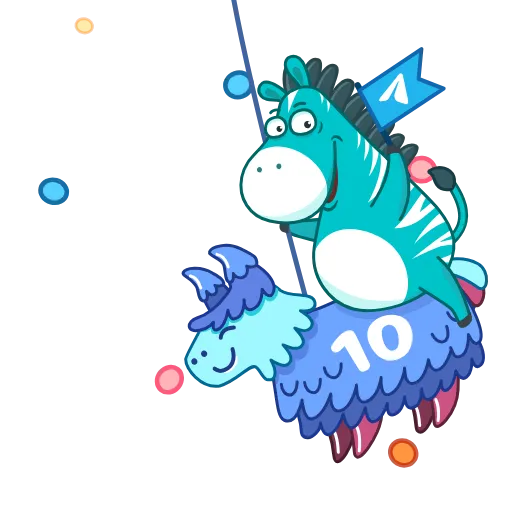 🎂 Эмодзи «10 Years of Telegram» для Telegram