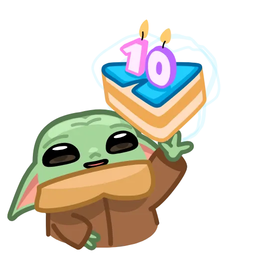 🎂 Эмодзи «10 Years of Telegram» для Telegram