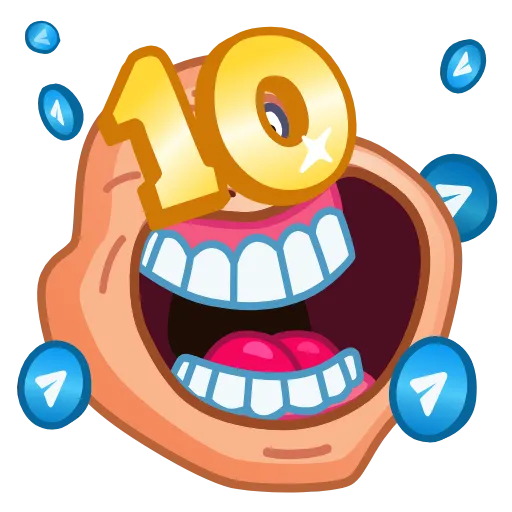 🎂 Эмодзи «10 Years of Telegram» для Telegram